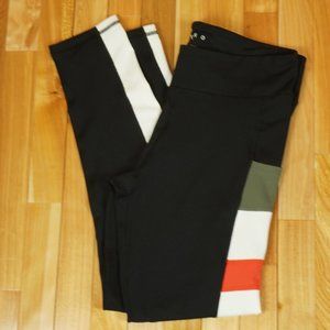 Aero Black Striped‎ Sides Leggings Size XL